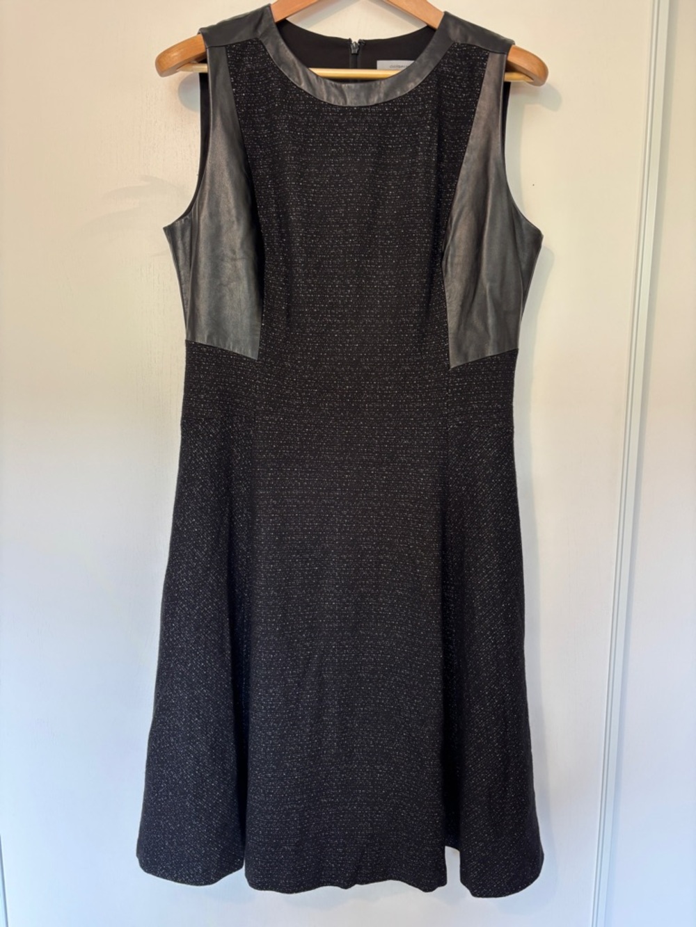 Classiques Entier Black Motif Midi Dress 90s Minimalist Quiet Luxury Timeless